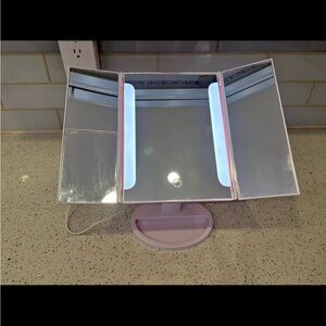 Tri-Fold LED Vanity Mirror